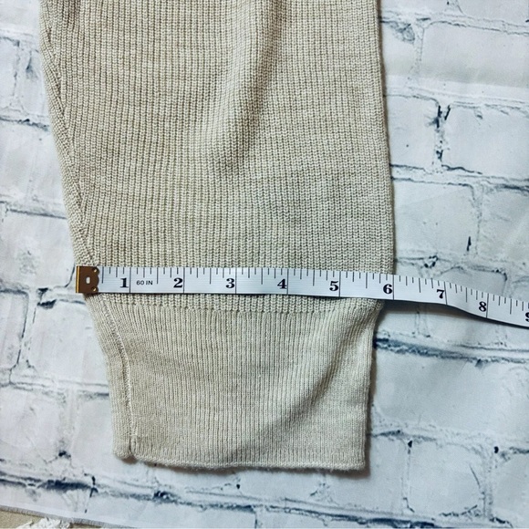 H&M Basics Wool Blend Knit Jogger Pull On Pants Size XS Lounge Leisure Tan - Picture 8 of 8